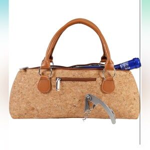 Primeware | VGUC Wine Clutch Thermal Insulated Bag Cork Carry Tote